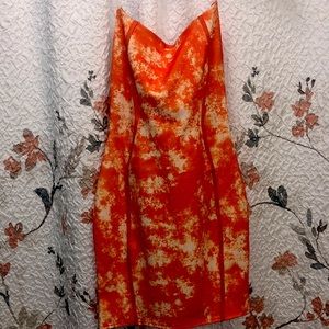 Pretty little thing orange dress